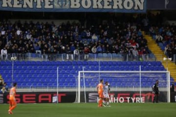 La grada donde se ubica el Frente Bokern, vaca.