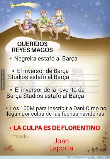 Laporta habla y los memes salen solos