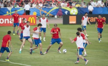 Morata con el balón. 
