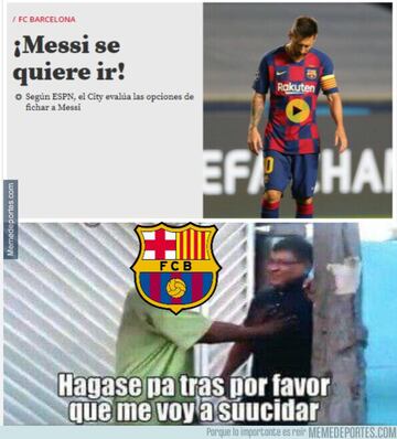 Los mejores memes de la posible marcha de Messi