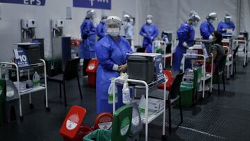 Casos y muertes por coronavirus en Colombia el 4 de noviembre de 2021. Hay 1.697 nuevos casos y 32 muertes en las últimas 24 horas en todo el país.