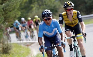 Nairo Quintana y Steven Kruijswijk  