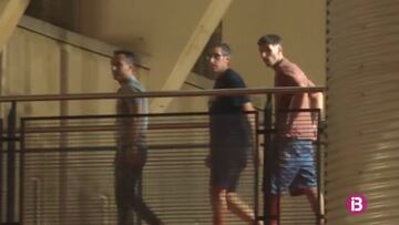 Valery Fernández a su llegada a los despachos de Son Moix para firmar por el Mallorca.