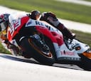Márquez vence con Pedrosa y Lorenzo en el podio de Indy