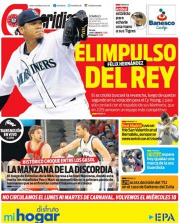 Portadas de la prensa deportiva