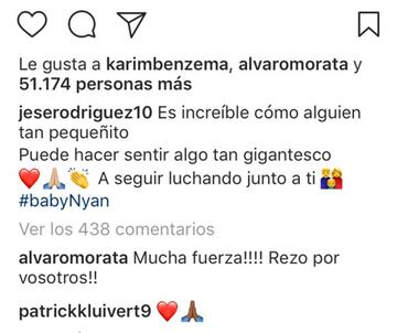 Los mensajes de apoyo de Álvaro Morata y Patrick Kluivert a Jesé