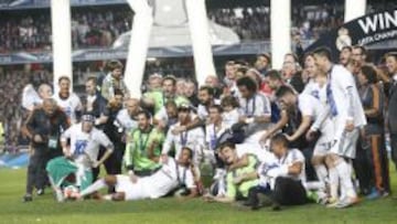 El Real Madrid celebrando la última Liga de Campeones