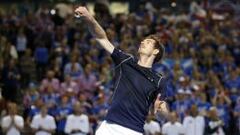 Andy Murray celebra su victoria. 
