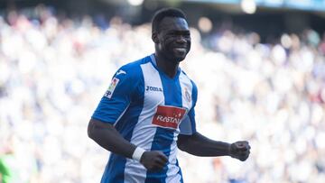 Caicedo, durante un partido con el Espanyol.
