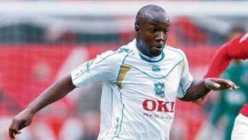 Lassana Diarra en acción.