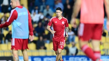 James Rodríguez regresa a entrenamientos de Olympiacos