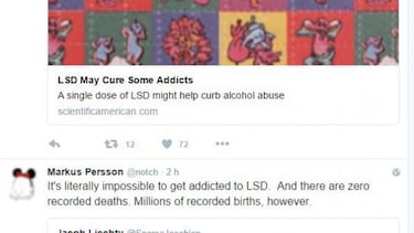 El padre de Minecraft tuitea sobre los beneficios del LSD