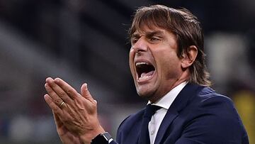 Antonio Conte, en un partido con el Inter.