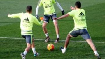 Mayoral, durante un entrenamiento