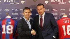 LEVANTE UD - ACTO PRESENTACION NUEVO FICHAJE  TITO Vicente Blanco - DIRECTOR DEPORTIVO - QUICO CATALAN PRESIDENTE