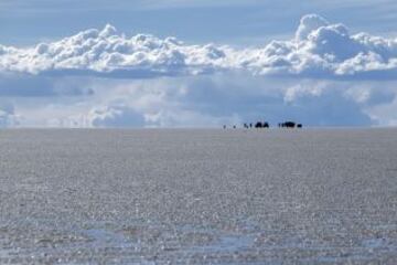 El Salar de Uyuni en Bolivia.