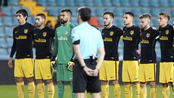 El once del Atlético.