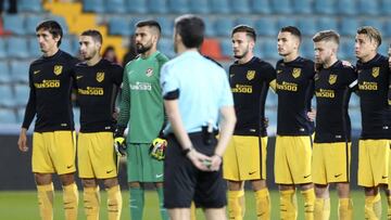 El once del Atl&eacute;tico.