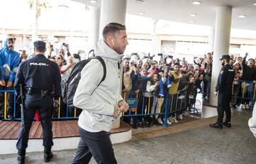 Sergio Ramos on Real Madrid's arrival in Melilla.