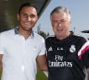 Keylor Navas visitó Valdebebas y se encontró con Ancelotti