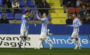 0-2. Recio celebró el segundo tanto.