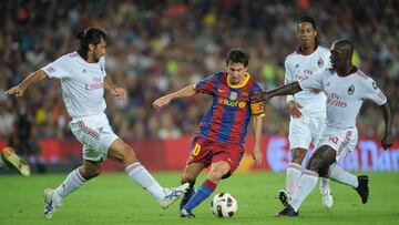 Mario Alberto Yepes disputó el partido con el Barcelona en 2010 en el Trofeo Gamper. El defensa colombiano marcó gol en la tanda de penales
