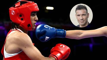 La boxeadora argelina Imane Khelif y Sergio 'Maravilla' Martínez.