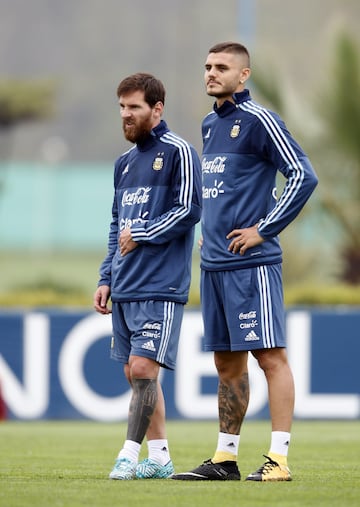 El entrenamiento de la Selección en Ezeiza, en imágenes