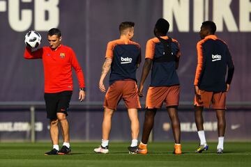 Barça put in one last session before the final against Sevilla