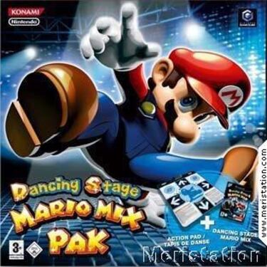 Mario se prepara para bailar en Game Cube