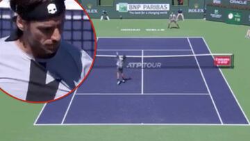 La cara de incredulidad de Feliciano define el fallo: ¿Qué pasó con esa bola?