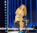La aparatosa caída de Shakira en pleno concierto en El Salvador: tienen que ver su reacción