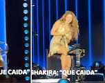 La aparatosa caída de Shakira en pleno concierto en El Salvador: tienen que ver su reacción