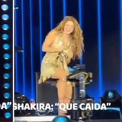 La aparatosa caída de Shakira en pleno concierto en El Salvador: tienen que ver su reacción