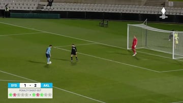 Hay errores, penaltis mal tirados y luego ya a mucha distancia llega este lanzamiento