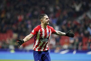 3-0. Vitolo celebr¨® el tercer gol.