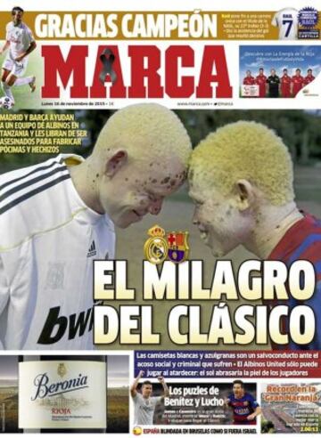 Portadas de la prensa mundial