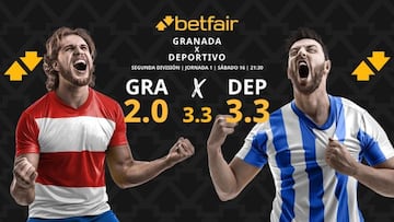 Granada CF vs. Deportivo de La Coruña: horario, dónde ver, estadísticas y pronósticos