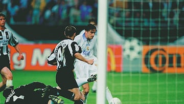 Mijatovic marca el gol que le dio al Real Madrid la séptima Copa de Europa.