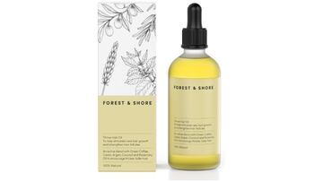 Aceite para el cabello de Forest & Shore en Amazon