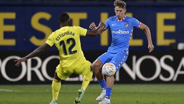 Marcos Llorente en un lance del partido ante el Villarreal.