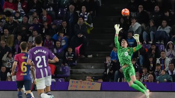 Ter Stegen, en el partido del Valladolid.