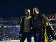Cuauhtemoc Blanco during the Semifinal second leg match between Cruz Azul and America as part of the Liga BBVA MX, Torneo Apertura 2024 at Ciudad de los Deportes Stadium on December 08, 2024 in Mexico City, Mexico.