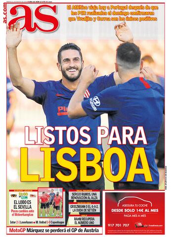 Las portadas de AS de agosto