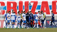 Futbol, Universidad Catolica vs Universidad de Chile.
Cuartos de final, Copa Chile 2022.
El arquero de Universidad de Chile Martin Parra es fotografiado durante el partido de vuelta de los cuartos de final de la Copa Chile contra Universidad Catolica disputado en el estadio Elias Figueroa de Valparaiso, Chile.
28/09/2022
Raul Zamora/Photosport
Football, Universidad Catolica vs Universidad de Chile.
2022 Copa Chile Championship.
Universidad de Chile's goalkeeper Martin Parra is pictured during the second leg quarterfinal match of the Copa Chile Championship against Universidad Catolica held at the Elias Figueroa stadium in Valparaiso, Chile.
28/09/2022
Raul Zamora/Photosport