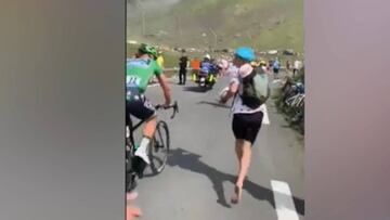 Esto no se había visto nunca: la última locura de Sagan en plena ascensión al Tourmalet