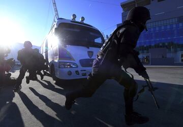 Los XXIII Juegos Olímpicos de Invierno en Corea del Sur se están preparando a conciencia desde el punto de vista de la seguridad. La prioridad es garantizar la fiesta de los deportes de invierno, y para ello los cuerpos de seguridad se entrenan mediante simulacros.