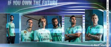 The club have presented their third strip along with Adidas, which has been inspired by innovation and technology behind the new Santiago Bernabéu with an intense green colour.