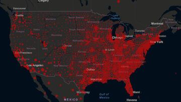 Florida reportó más de 10 mil contagios y ya superó a Nueva York en contagios. USA reportó más de 65 mil infectados en las últimas 24 horas.