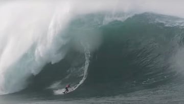 Lucas Chumbo Chianca en Nazaré, 5 de febrero del 2021.